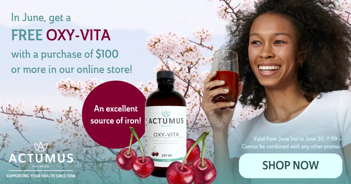 In June, get a FREE OXY-VITA with a purchase of $100 or more in our online store!