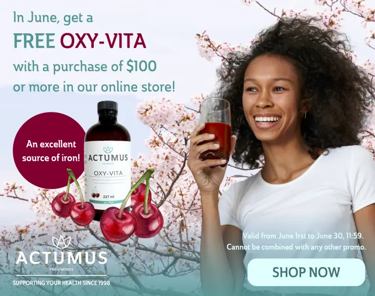In June, get a FREE OXY-VITA with a purchase of $100 or more in our online store!