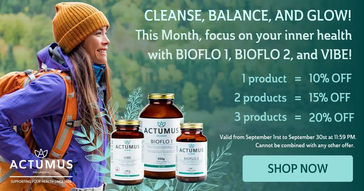 CLEANSE, BALANCE, AND GLOW! This month, focus on your inner health with BIOFLO 1, BIOFLO 2, and VIBE!