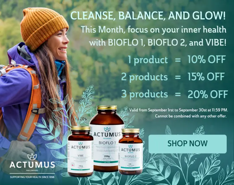 CLEANSE, BALANCE, AND GLOW! This month, focus on your inner health with BIOFLO 1, BIOFLO 2, and VIBE!