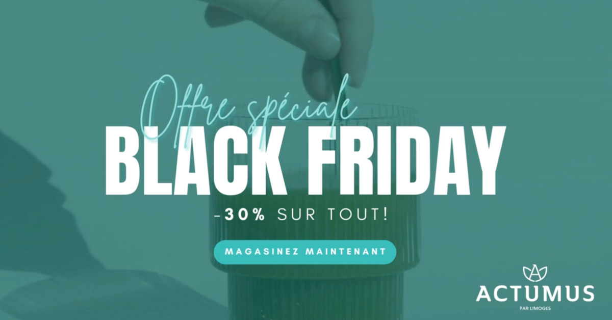 BLACK FRIDAY : 30% sur tout! Magasinez maintenant!