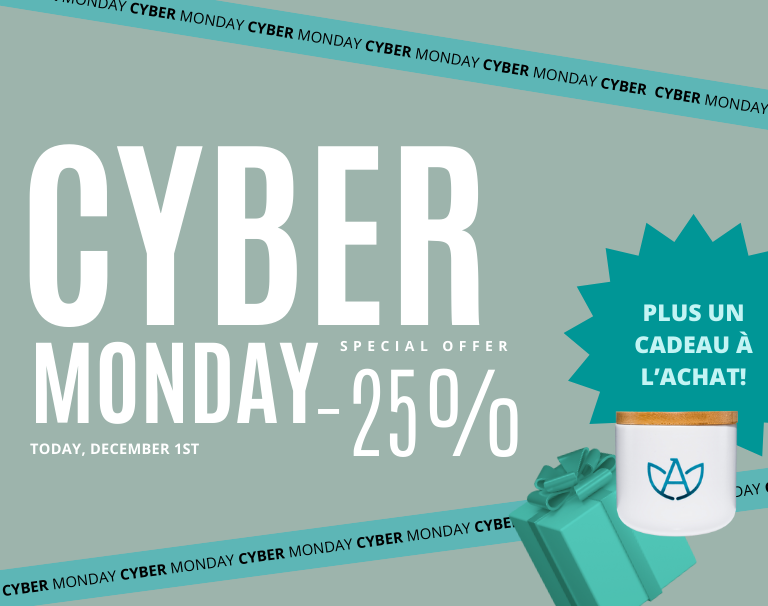 CYBERMONDAY: 25% on everything + gift with purchase!