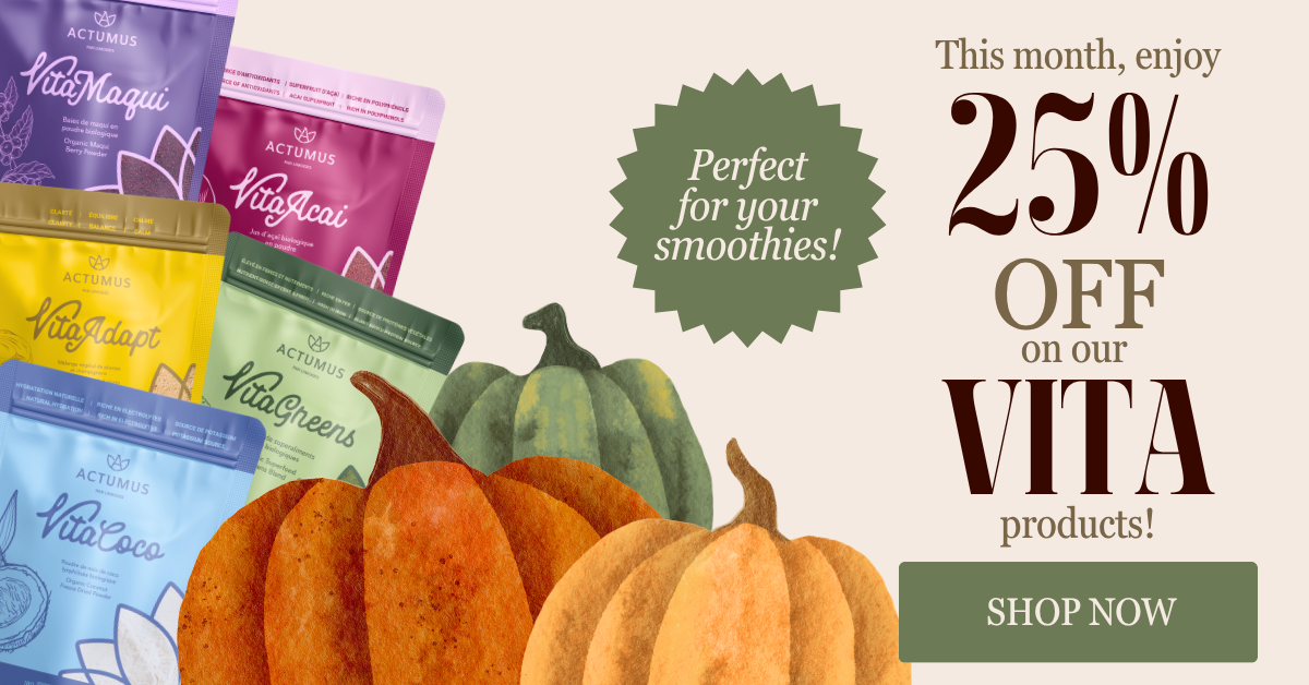 This month, enjoy 25% OFF our VITA product line!