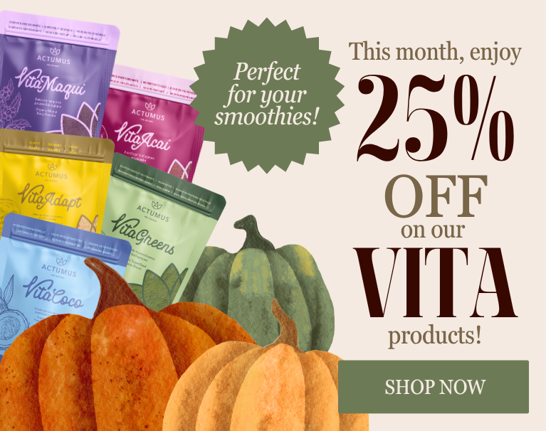 This month, enjoy 25% OFF our VITA product line!